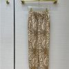 celine printed waist slacks