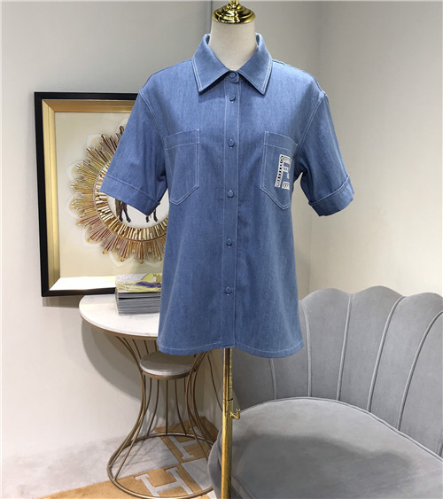 fendi embroidered FF short sleeve shirt