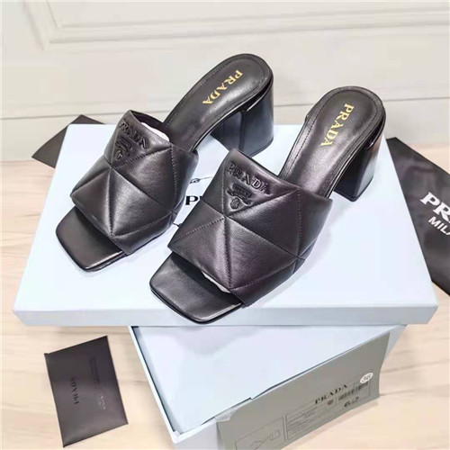 prada block heel sandals