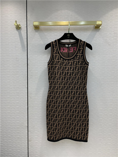 fendi ff vest dress