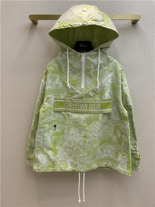 dior ink painting hooded jacket