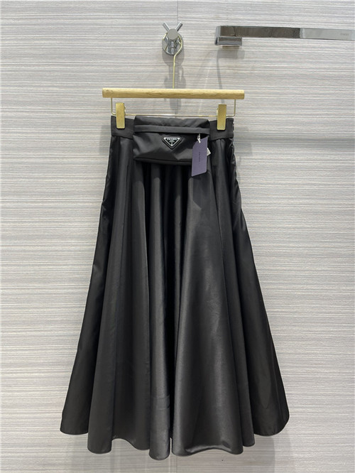 Prada waist bag long skirt