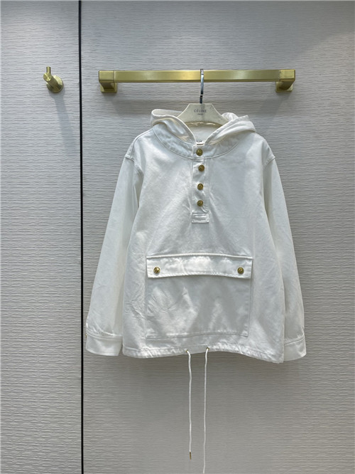 celine beige denim jacket