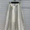 loewe leather skirt