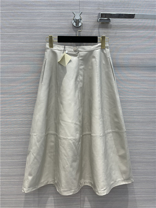 loewe leather skirt