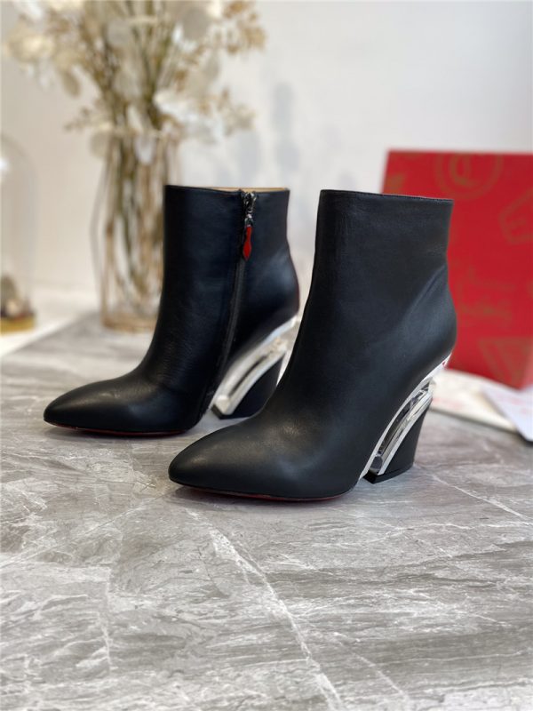christian louboutin wedges boots