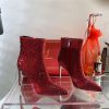 Rene Caovilla drilled pointed high heel booties