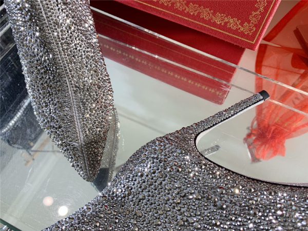 Rene Caovilla drilled pointed high heel boots - Image 5