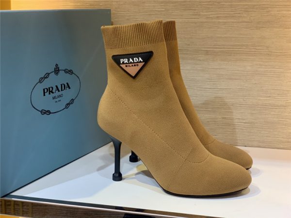 prada socks logo stretch boots