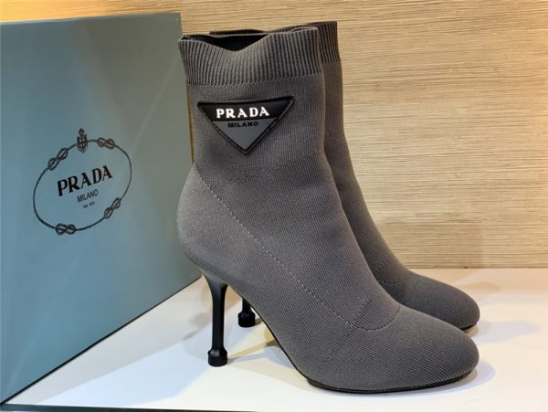 prada socks logo stretch boots - Image 5