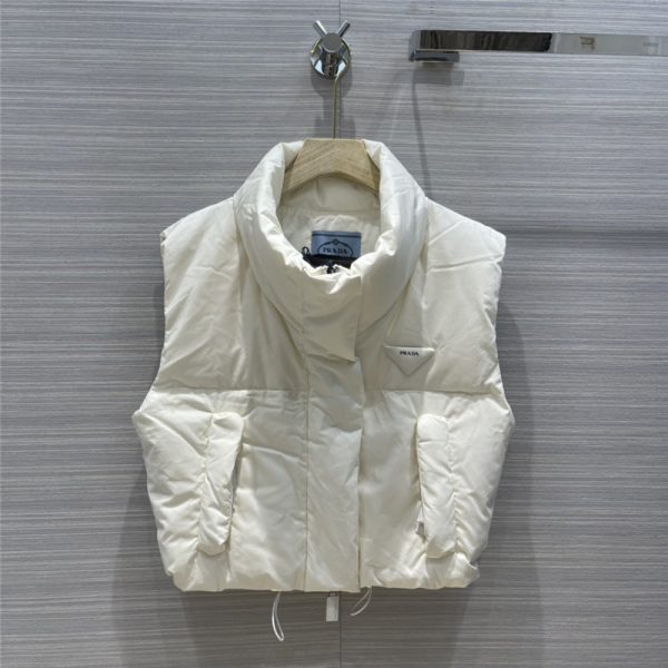 Prada short bread down vest