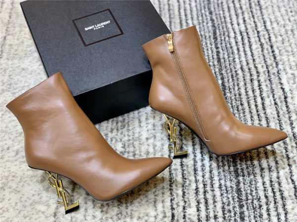 ysl logo letter high heel boots - Image 8