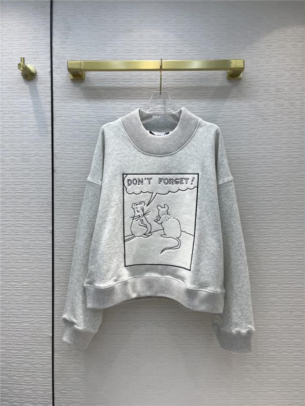 loewe short long sleeve turtleneck sweater