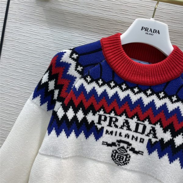 prada crew neck knitted sweater - Image 3