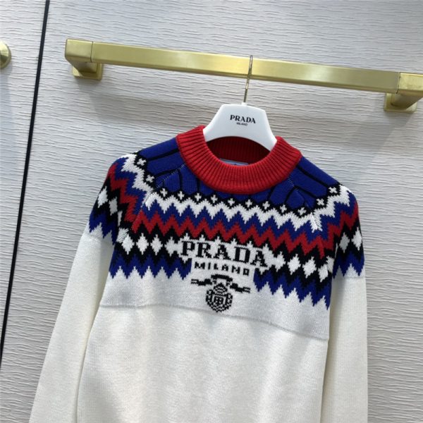 prada crew neck knitted sweater - Image 5