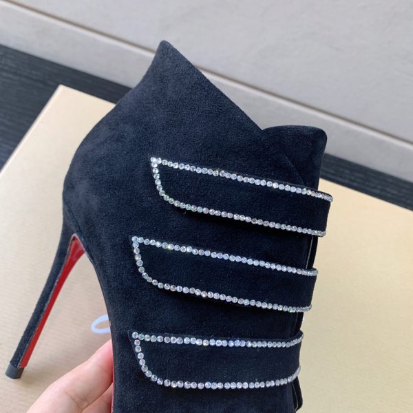 christian louboutin red bottoms high heel  boots - Image 9