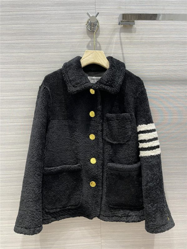 thombrowne sheep fur coat