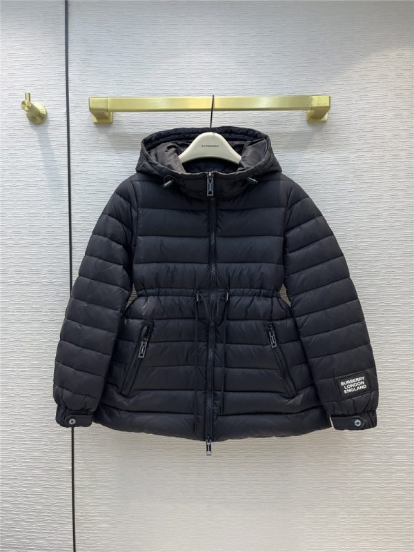 burberry hooded short down jacket