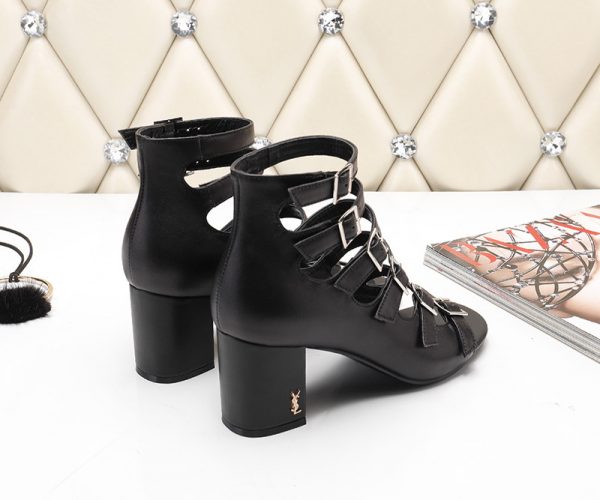 ysl roman sandals women black - Image 4