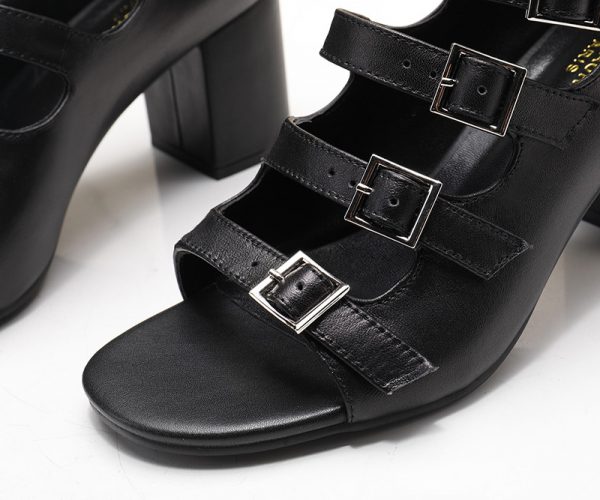 ysl roman sandals women black - Image 6