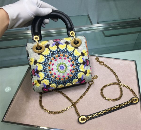 lady Dior embroidered mini bag - Image 2