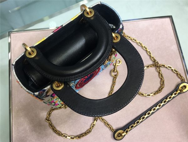 lady Dior embroidered mini bag - Image 5